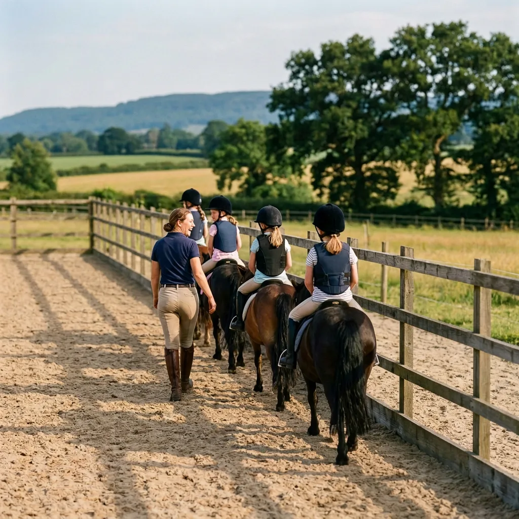 Cours de poney à Contamine-Sarzin, Haute-Savoie